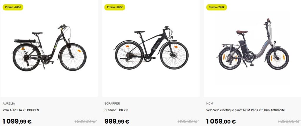 Vélo Électrique moins 1000 go sport