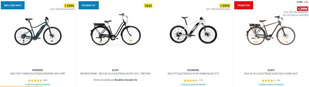 velo electrique 1000 euro decathlon