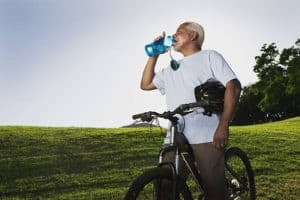 combiens de calories en vélo boire de l'eau